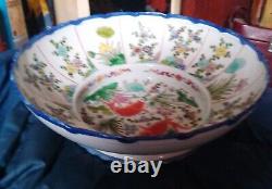 Chinese Porcelain Koi Large Bowl Kangxi Marks