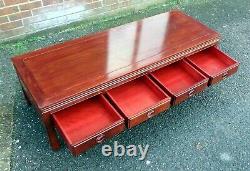 Chinese Republic Period antique solid rosewood large 4 drawer coffee side table