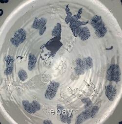 Chinese Shipwreck Nanking Cargo c1750 RARE Large Koi Carp Dish