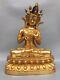 Chinese Antique Hand-made Large Pure Copper Gilded Mother Tara Buddha Statue
