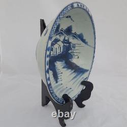 Chinese export porcelain blue & white large bowl or wash basin Qianlong ca 1760