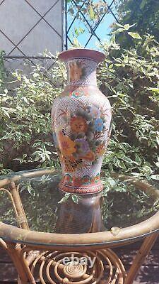 Chinese porcelain vase, large and heavy, hand-painted, antique