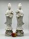 Exquisite And Large Pair Of Blanc De Chine Statues Of Guanyin, Republic Period