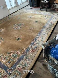 Extra large vintage chinese rug