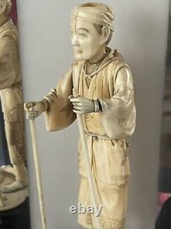Fabulous Large 19th Century Carved Chinese Oriental Male Figurine