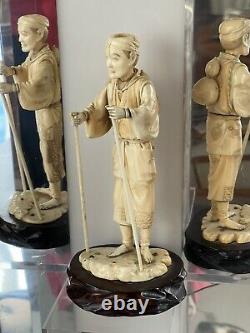 Fabulous Large 19th Century Carved Chinese Oriental Male Figurine