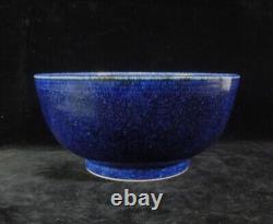 Fine Large Chinese Antique Blue Glaze Porcelain Bowl XuanDe Period Marked