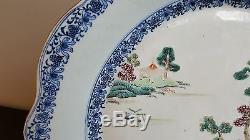 Fine Large Chinese Decorated Porcelain Charger 18th Century