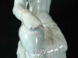 Fine Rare Large Antique Chinese Porcelain Quan Kwan Yin Laying Figurine