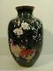 Gorgeous Large Chinese Cloisonne Enamel Vase With Chicken / Rooster Decoration