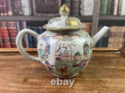 Good Large Chinese Famille Rose Porcelain Teapot 18th Century