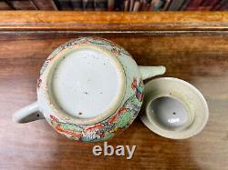 Good Large Chinese Famille Rose Porcelain Teapot 18th Century