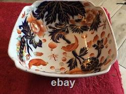 Imari Unmarked Large Bowl Chinese Late 18th C Hong Kong Pattern Ancient Hairline