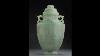 Important Chinese Jade Large Antique Palace Vase With Archaic Design