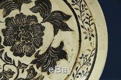 Jin Dynasty (1115- 1234) Large Carved Plate