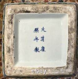Kangxi Marked Famille-Verte Large Chinese Porcelain Vase, 51cm