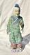 Large Antique Chinese Porcelain Statue Of Standing Figure With Bamboo Stick