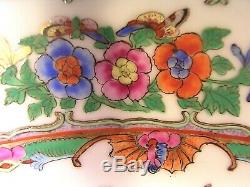LARGE Chinese Famille Rose Porcelain Charger Bowl 20th C 14