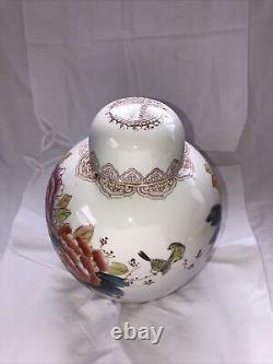 LARGE, Vintage Chinese Chinoiserie Chinese Ginger jar