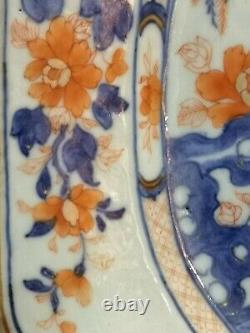 Large 18th C Qing Dynasty Imari Dish