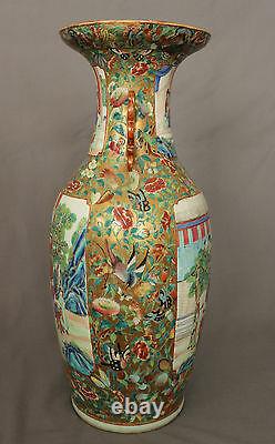 Large 19th Century Chinese Porcelain Canton Vase