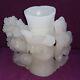 Large 20cm Antique / Vintage Chinese White Jade Vase With Birds And Trees