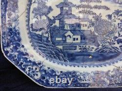 Large 2.25kg 41x34 cm Antique Chinese Porcelain Serving Dish Tray Kangxi Ming