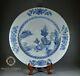 Large Antique 14 Chinese Qianglong Export Porcelain Blue & White Charger Plate