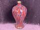 Large Antique 18/19c Chinese Flambe Red Glaze Porcelain Vase 17.25 H Marked