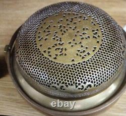 Large Antique 19th Century Chinese Bronze Hand Warmer