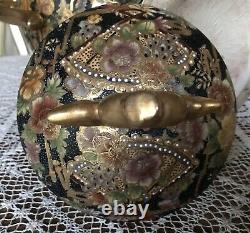 Large Antique -CHINESE-SATSUMA -Covered Urn With Handles
