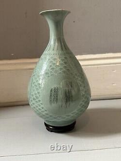 Large? Antique Celadon Cracke Glazed Vase