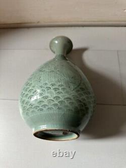 Large? Antique Celadon Cracke Glazed Vase