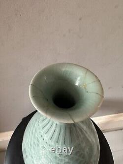 Large? Antique Celadon Cracke Glazed Vase