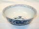 Large Antique Chinese Blue And White Porcelain Bowl. Phoenix Signed Ming