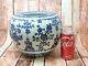 Large Antique Chinese Blue And White Porcelain Jar