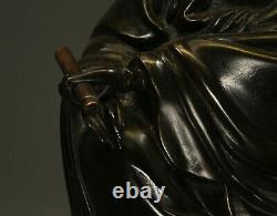 Large Antique Chinese Bronze Guanyin Goddess Of Mercy