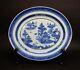 Large Antique Chinese Canton Blue And White Platter 19th Century 18 Inches