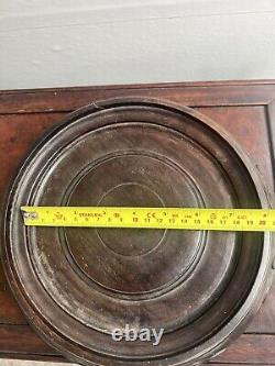 Large Antique Chinese Carved Hardwood Wooden Vase Display Stand Base