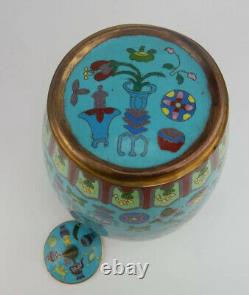 Large Antique Chinese Cloisonne Ginger Jar early 19th century