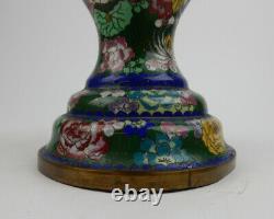 Large Antique Chinese Cloisonne Lidded Jar early 19th century