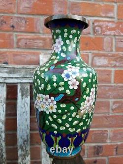 Large Antique Chinese Cloisonne Vase