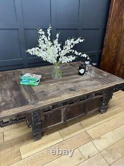 Large Antique Chinese Elm Coffee Table / Occasional Table / Alter Table