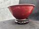 Large Antique Chinese Flambé Sang De Boeuf Oxblood Red Glazed Bowl