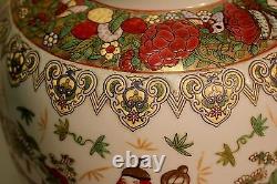 Large Antique Chinese Hand Painted Porcelain Vase