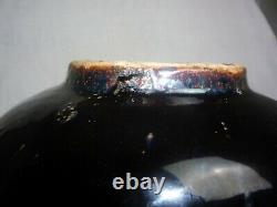 Large Antique Chinese Ming Dynasty Black Glaze Storage Rice Ginger Jar Beautiful