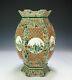 Large Antique Chinese Porcelain Openwork Lantern And Stand