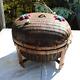 Large Antique Chinese Sewing Basket On 4 Legs