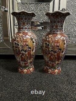 Large Antique Chinese Vases Matching Pair