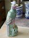 Large Antique Chinese Export Porcelain Rooster Figurine, 12.5 Inches Tall